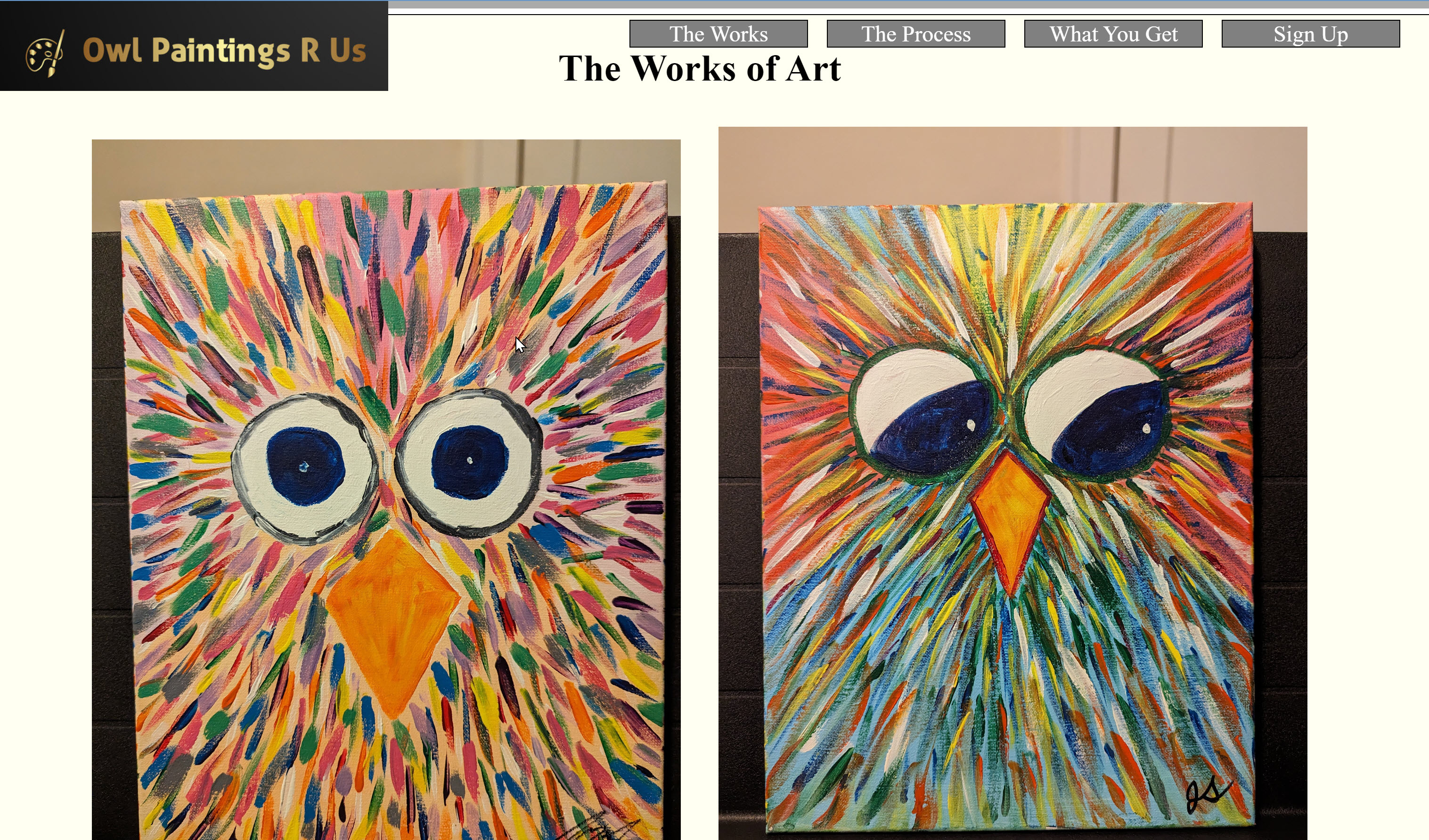 product landing page image